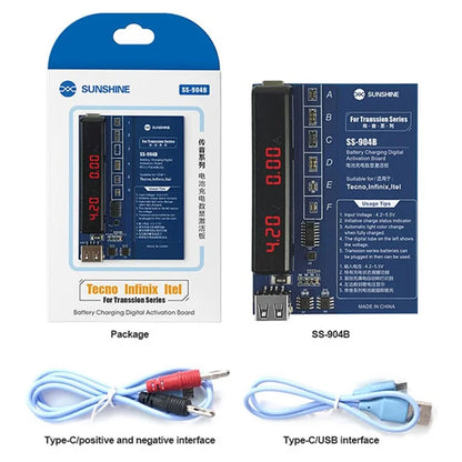 SUNSHINE SS-904B Battery Fast Charging Activation Board for Tecno / itel / Transsion Infinix Series