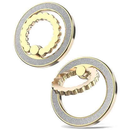 A677 Magnetic Finger Ring Kickstand Rotation Metal Phone Grip Stand