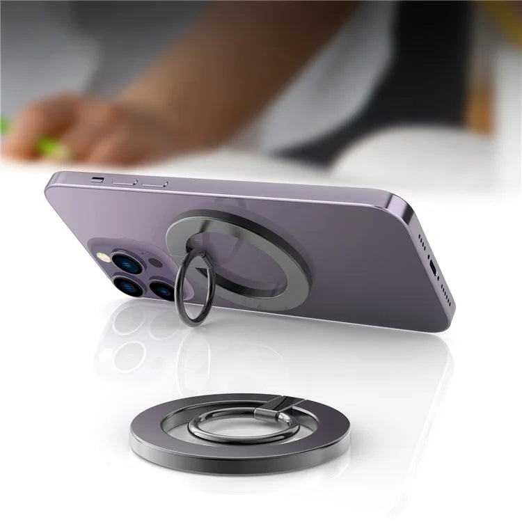 A675 Magnetic Phone Ring Holder for Cell Phone Grip Stand Finger Ring Kickstand