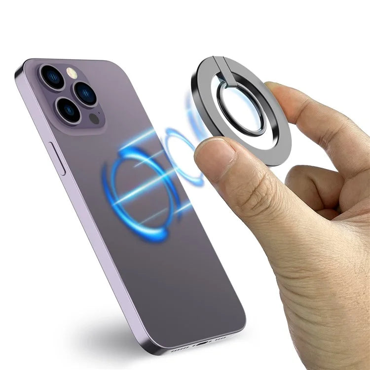 A675 Magnetic Phone Ring Holder for Cell Phone Grip Stand Finger Ring Kickstand