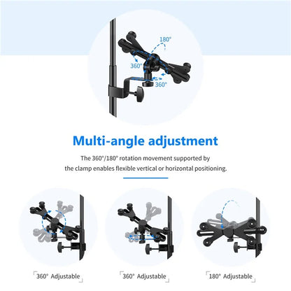 NEEWER NW-105 Tablet Clip for iPad 360 Degree Rotation Microphone Stand Bracket
