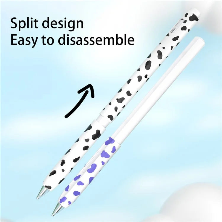 For Huawei M-Pencil 1st Generation Silicone Sleeve Cow Pattern Stylus Pen Protective Cover