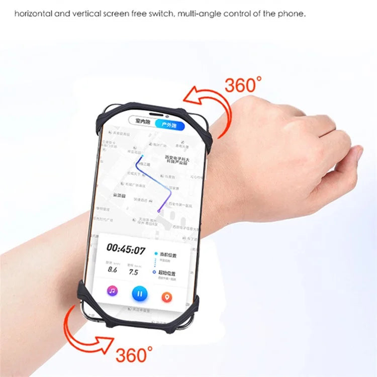 Detachable Armband Phone Holder Rotatable Gym Sports Wristband for 4-7.9-inch Universal Smartphone