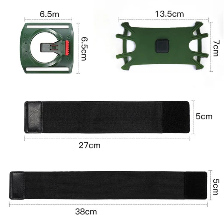 Detachable Armband Phone Holder Rotatable Gym Sports Wristband for 4-7.9-inch Universal Smartphone