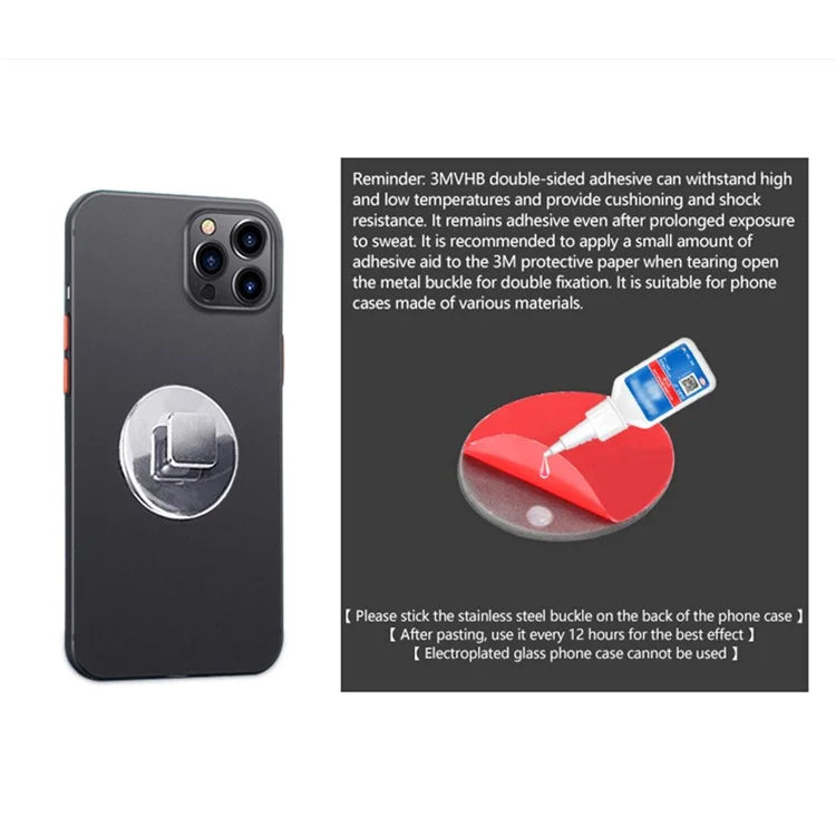 Detachable Lock Metal Buckle Rotatable Wrist Strap Phone Holder Outdoor Sports Armband for 4-7.9" Phones
