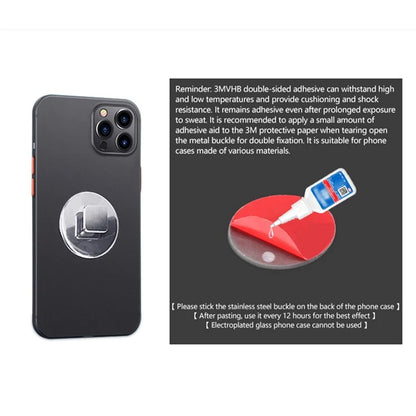 Detachable Lock Metal Buckle Rotatable Wrist Strap Phone Holder Outdoor Sports Armband for 4-7.9" Phones