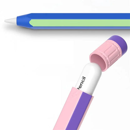 For Apple Pencil (2nd Generation) Stylus Pen Silicone Sleeve Dual Color Protective Cover