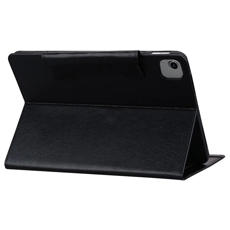 For iPad Air 13 (2024) Case Viewing Stand PU Leather Tablet Cover Cat-Shaped Magnetic Clasp