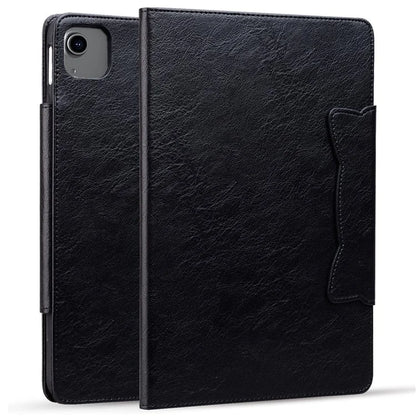 For iPad Air 13 (2024) Case Viewing Stand PU Leather Tablet Cover Cat-Shaped Magnetic Clasp