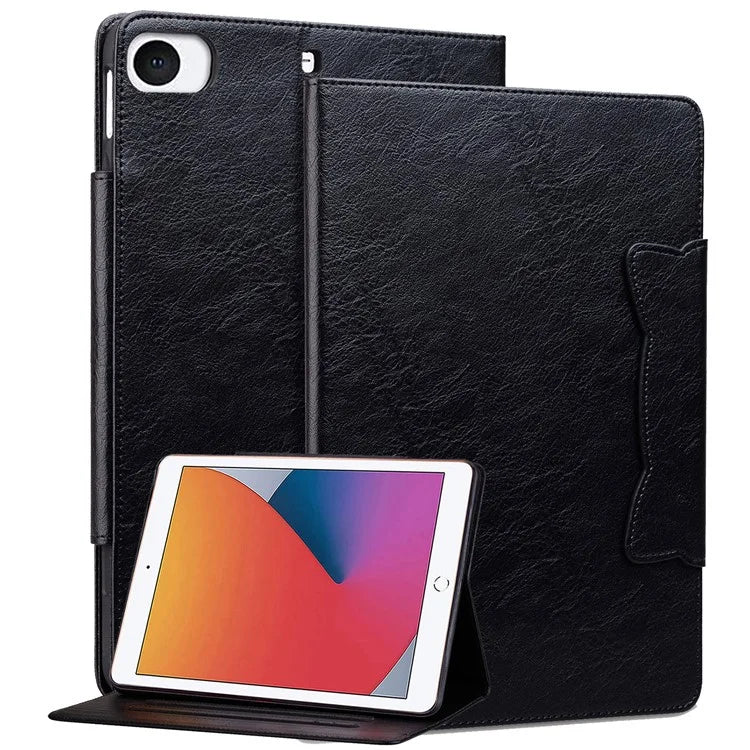 For iPad Mini / Mini 2 / mini 3 / mini 4 / mini (2019) 7.9 inch Case Cat-Shaped Magnetic Clasp Leather Business Cover