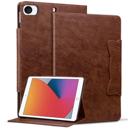 For iPad Mini / Mini 2 / mini 3 / mini 4 / mini (2019) 7.9 inch Case Cat-Shaped Magnetic Clasp Leather Business Cover