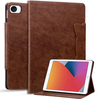 For iPad Mini / Mini 2 / mini 3 / mini 4 / mini (2019) 7.9 inch Case Cat-Shaped Magnetic Clasp Leather Business Cover