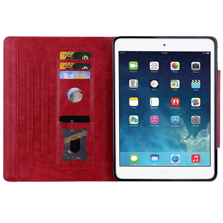 For iPad Mini / Mini 2 / mini 3 / mini 4 / mini (2019) 7.9 inch Case Cat-Shaped Magnetic Clasp Leather Business Cover