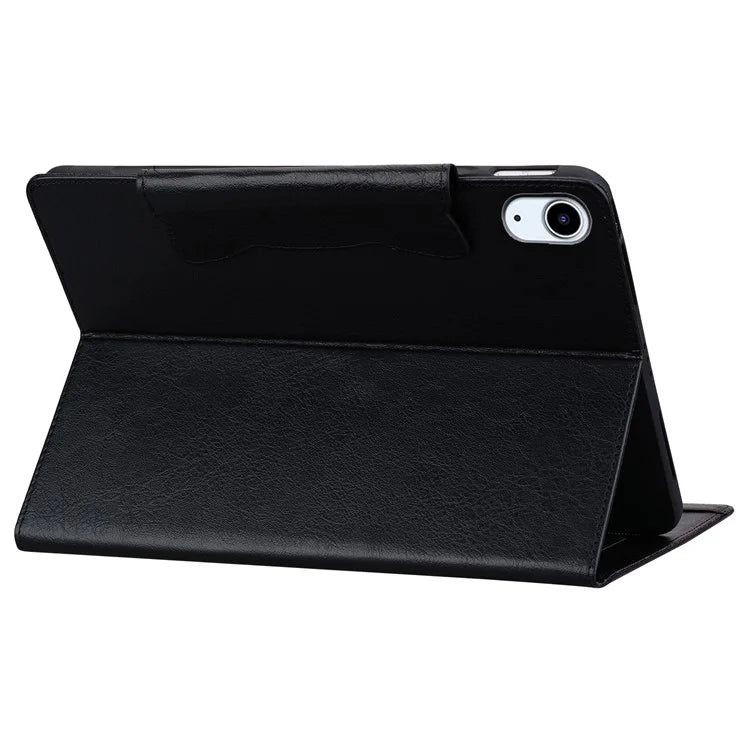 For iPad 10.9 (2022) Case Leather Business Folio Tablet Cover Cute Cat-Shaped Magnetic Clasp