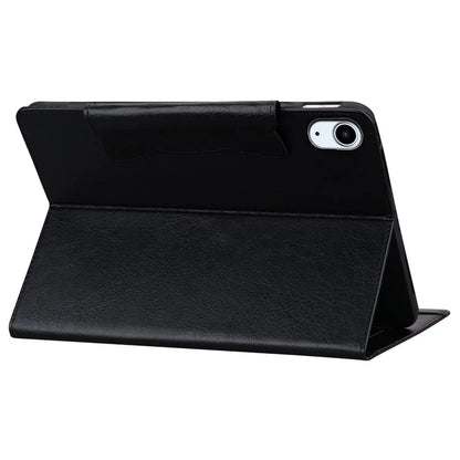 For iPad 10.9 (2022) Case Leather Business Folio Tablet Cover Cute Cat-Shaped Magnetic Clasp