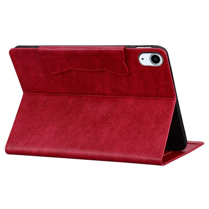 For iPad 10.9 (2022) Case Leather Business Folio Tablet Cover Cute Cat-Shaped Magnetic Clasp