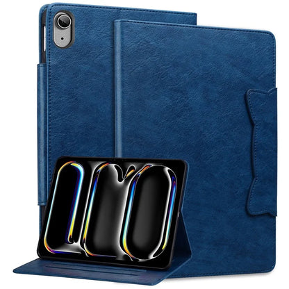 For iPad 10.9 (2022) Case Leather Business Folio Tablet Cover Cute Cat-Shaped Magnetic Clasp