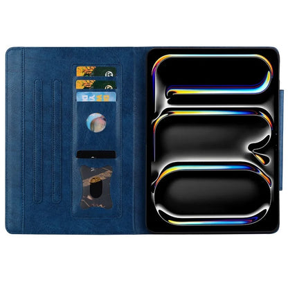For iPad 10.9 (2022) Case Leather Business Folio Tablet Cover Cute Cat-Shaped Magnetic Clasp