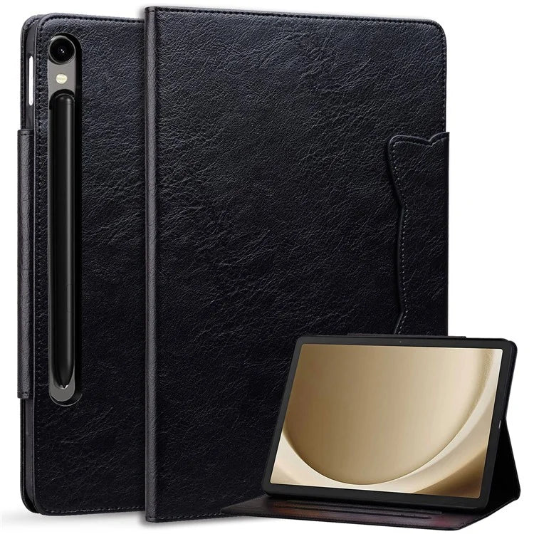 For Samsung Galaxy Tab S9 / Tab S9 FE / Tab S8 / Tab S7 Case Leather Tablet Cover with Card Pocket