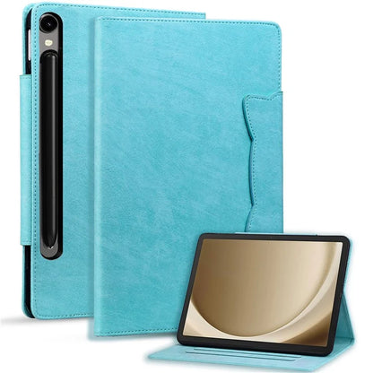For Samsung Galaxy Tab S9 / Tab S9 FE / Tab S8 / Tab S7 Case Leather Tablet Cover with Card Pocket