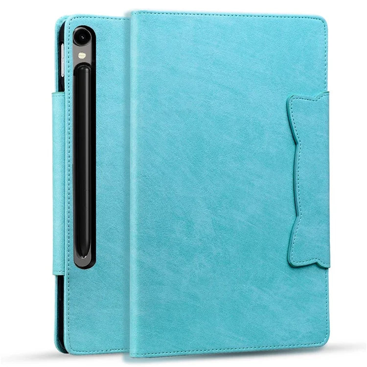 For Samsung Galaxy Tab S9 / Tab S9 FE / Tab S8 / Tab S7 Case Leather Tablet Cover with Card Pocket