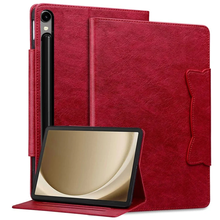 For Samsung Galaxy Tab S9 / Tab S9 FE / Tab S8 / Tab S7 Case Leather Tablet Cover with Card Pocket
