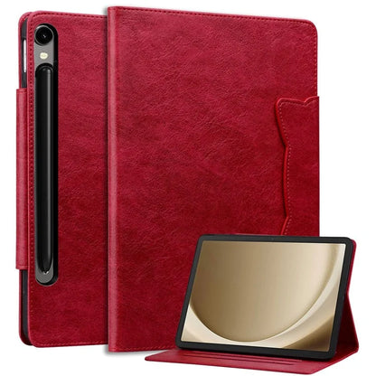 For Samsung Galaxy Tab S9 / Tab S9 FE / Tab S8 / Tab S7 Case Leather Tablet Cover with Card Pocket