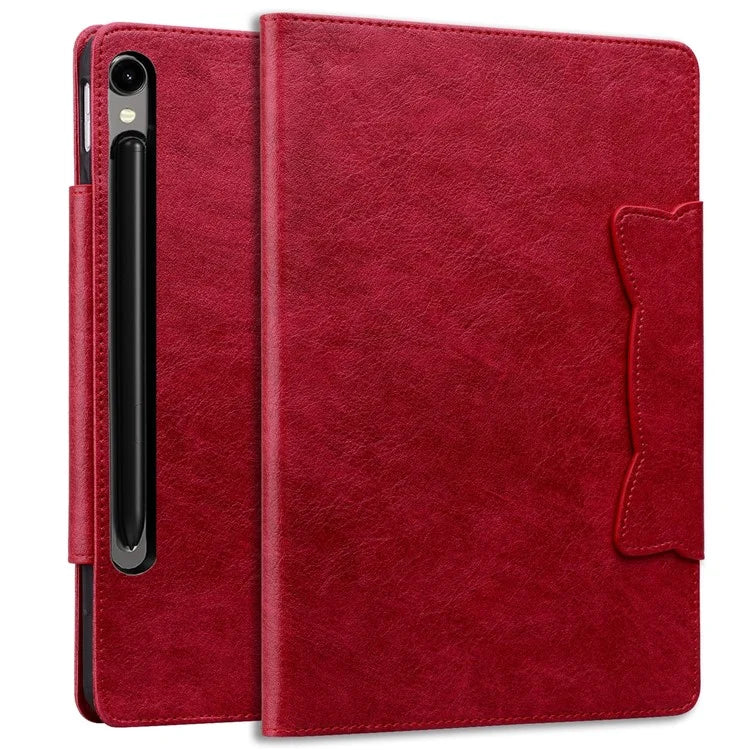 For Samsung Galaxy Tab S9 / Tab S9 FE / Tab S8 / Tab S7 Case Leather Tablet Cover with Card Pocket