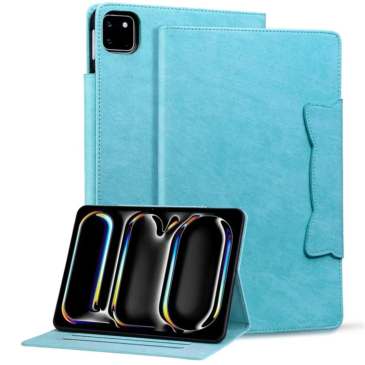 For iPad Pro 12.9-inch (2018) / (2020)  / (2021) / (2022) / iPad Air 13 (2024) Case Card Slots Business Leather Tablet Cover