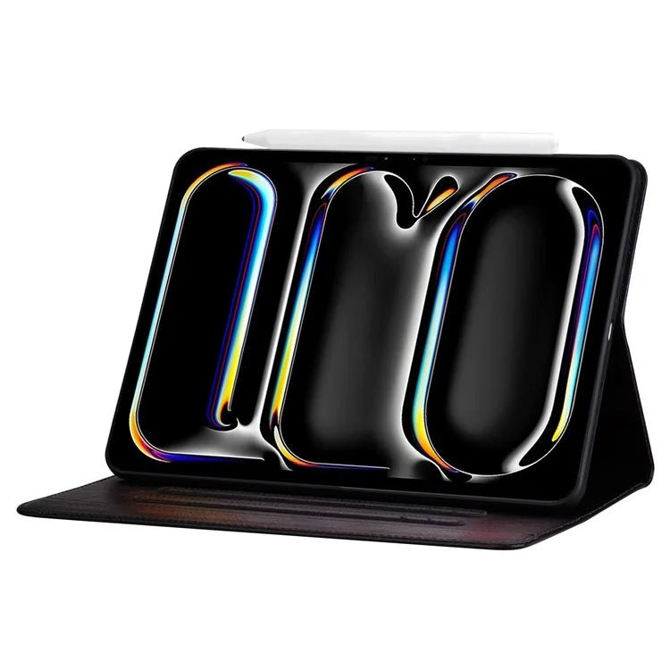 For iPad Pro 12.9-inch (2018) / (2020)  / (2021) / (2022) / iPad Air 13 (2024) Case Card Slots Business Leather Tablet Cover