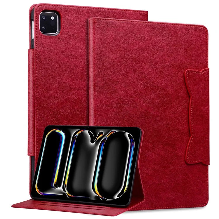 For iPad Pro 12.9-inch (2018) / (2020)  / (2021) / (2022) / iPad Air 13 (2024) Case Card Slots Business Leather Tablet Cover