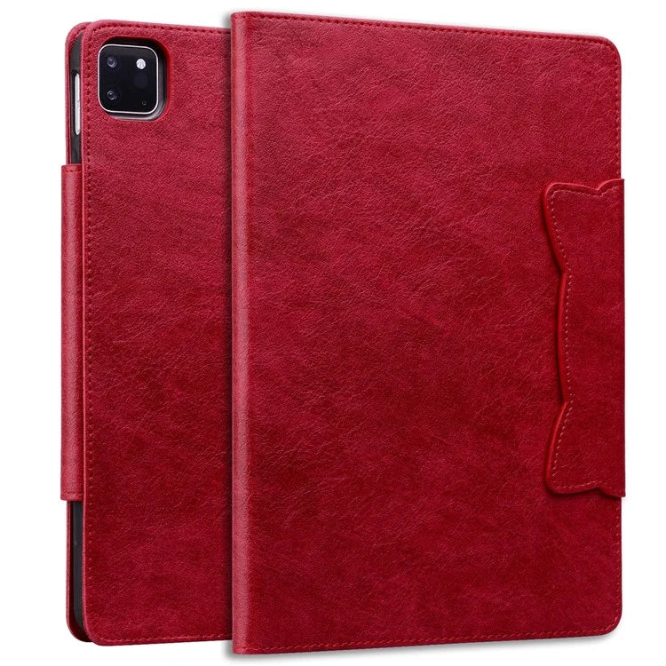 For iPad Pro 12.9-inch (2018) / (2020)  / (2021) / (2022) / iPad Air 13 (2024) Case Card Slots Business Leather Tablet Cover