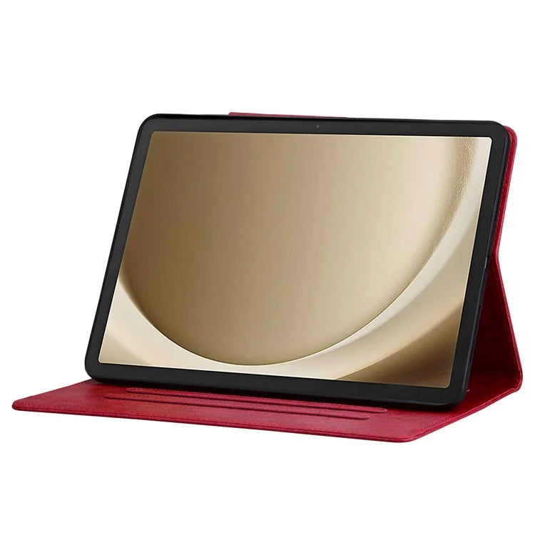For Samsung Galaxy Tab A9	X110 X115 Stand Case PU Leather Tablet Cover with Magnetic Clasp
