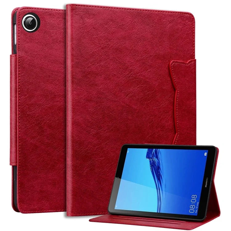 For Huawei Honor Pad 5 8.0-inch / MediaPad M5 Lite 8 Case Magnetic Clasp PU Leather Tablet Cover