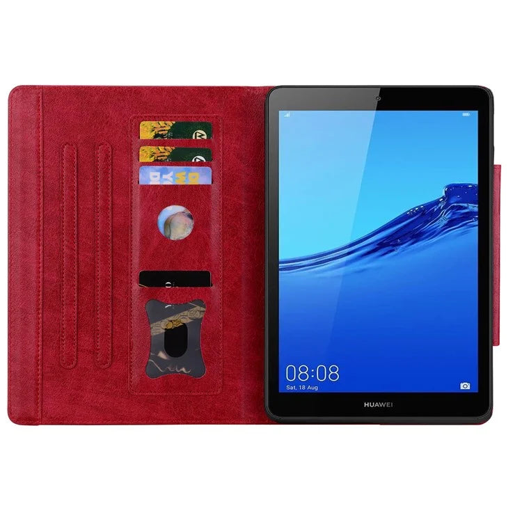 For Huawei Honor Pad 5 8.0-inch / MediaPad M5 Lite 8 Case Magnetic Clasp PU Leather Tablet Cover