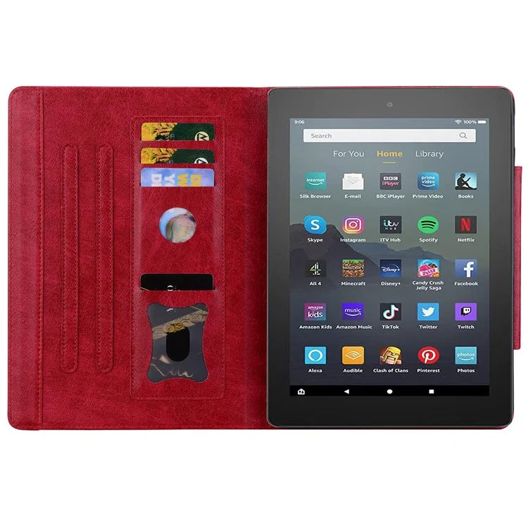 For Amazon Fire HD 10 (2021) / HD 10 Plus (2021) / HD 10 (2023) Tablet Case PU Leather Flip Cover