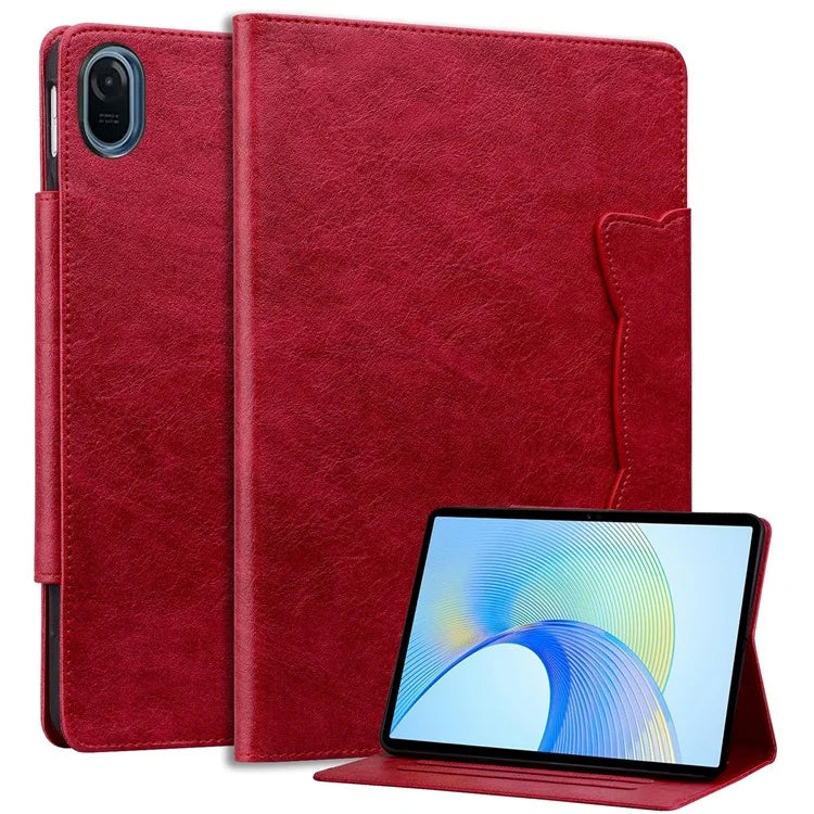 For Honor Pad 8 Stand Case Magnetic Clasp PU Leather Tablet Cover with Card Slots