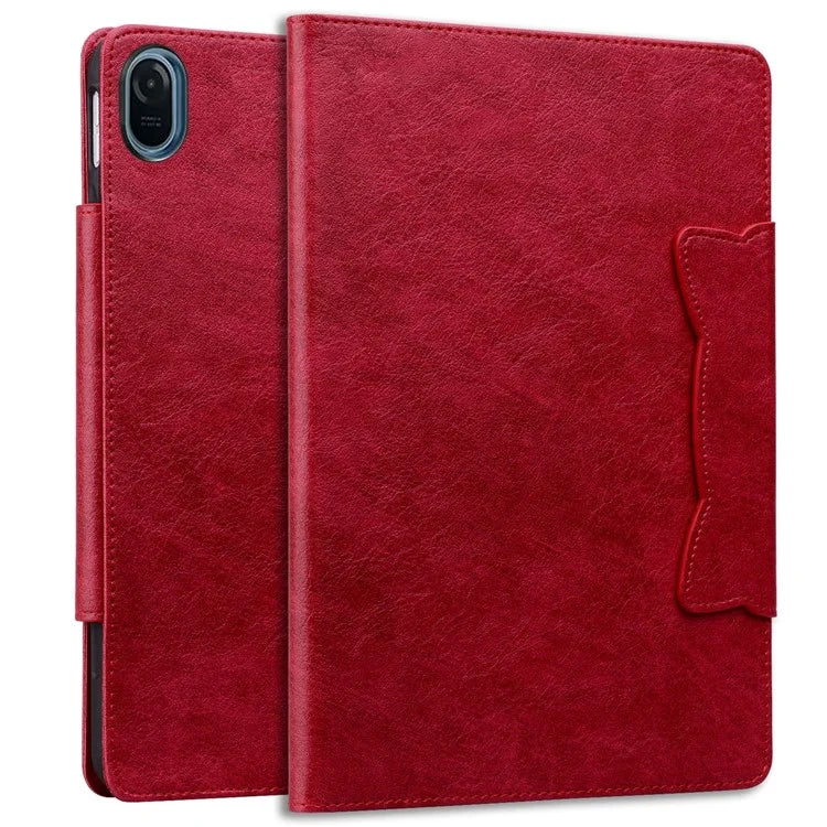 For Honor Pad 8 Stand Case Magnetic Clasp PU Leather Tablet Cover with Card Slots