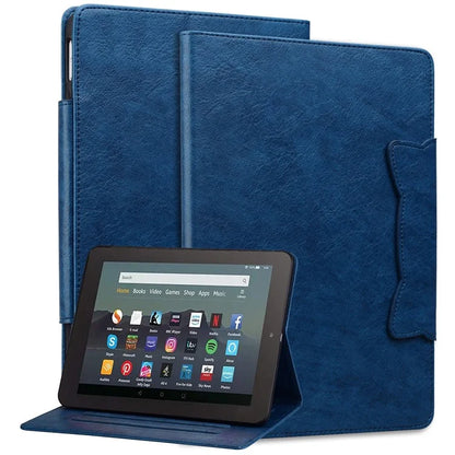 For Amazon Fire HD 8 (2020) / HD 8 (2022) Case PU Leather Stand Tablet Cover with Card Holder
