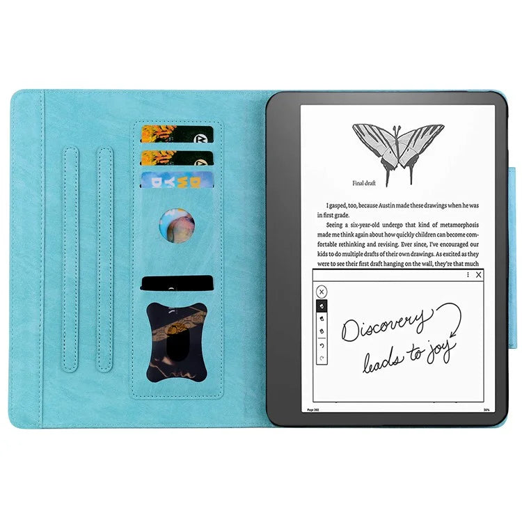 For Amazon Kindle Scribe Stand Case Card Slot PU Leather Tablet Cover