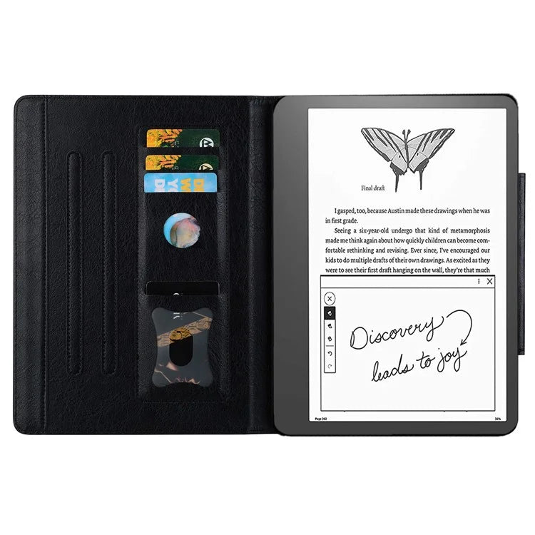 For Amazon Kindle Scribe Stand Case Card Slot PU Leather Tablet Cover