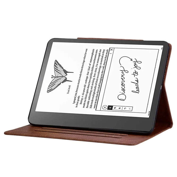 For Amazon Kindle Scribe Stand Case Card Slot PU Leather Tablet Cover