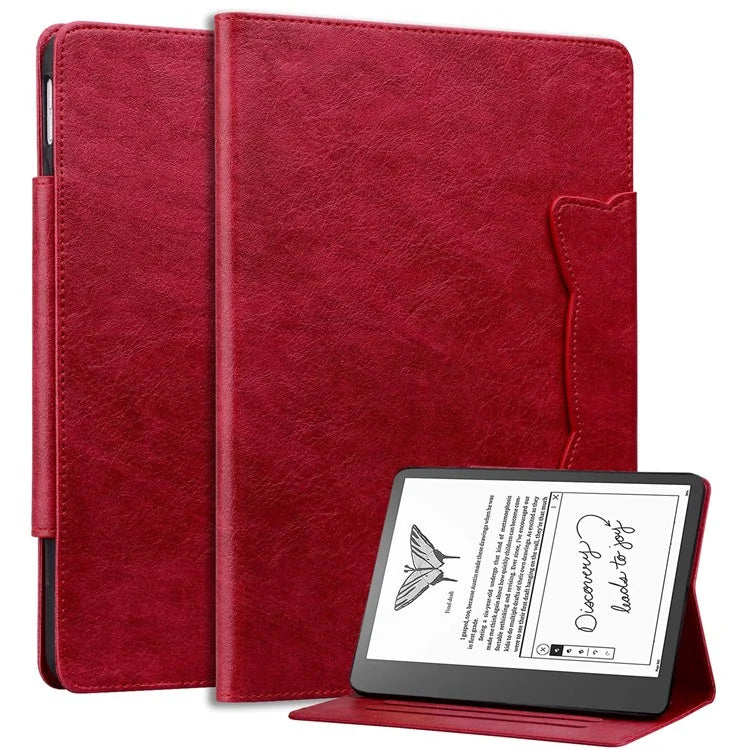 For Amazon Kindle Scribe Stand Case Card Slot PU Leather Tablet Cover