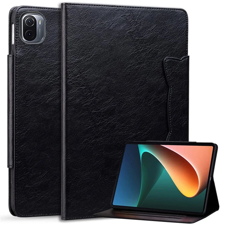 For Xiaomi Pad 5 / 5 Pro Case Card Holder PU Leather Tablet Cover with Stand