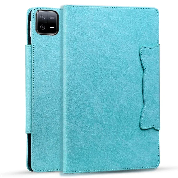 For Xiaomi Pad 6 / 6 Pro Stand Case PU Leather Tablet Cover with Card Holder