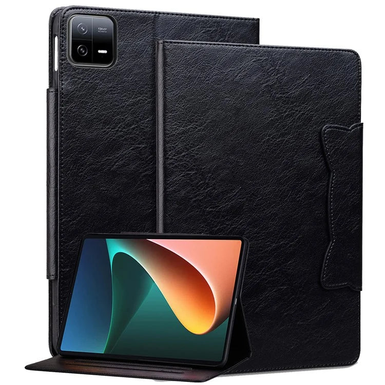 For Xiaomi Pad 6 / 6 Pro Stand Case PU Leather Tablet Cover with Card Holder
