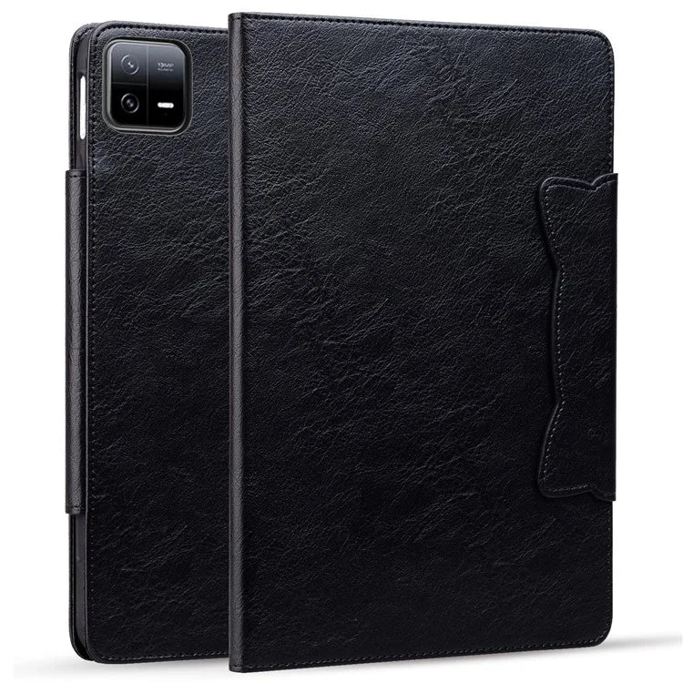 For Xiaomi Pad 6 / 6 Pro Stand Case PU Leather Tablet Cover with Card Holder
