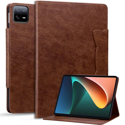 For Xiaomi Pad 6 / 6 Pro Stand Case PU Leather Tablet Cover with Card Holder