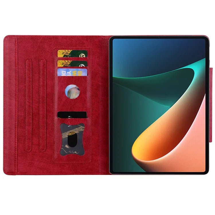 For Xiaomi Pad 6 / 6 Pro Stand Case PU Leather Tablet Cover with Card Holder