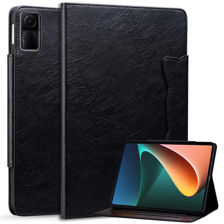 For Xiaomi Redmi Pad SE Card Slot Case PU Leather Tablet Cover with Stand